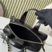 Chanel Quilted Leather Bowling Bag with Gold - Tone Hardware size:17×21×3cm #A53908