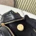 Chanel Quilted Leather Bowling Bag with Gold - Tone Hardware size:17×21×3cm #A53908