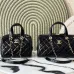 Chanel Quilted Leather Bowling Bag with Gold - Tone Hardware size:17×21×3cm #A53908