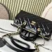 Chanel Quilted Patent Leather Handbag with Gold - Tone Hardware size:17×21×3cm #A53909