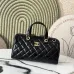 Chanel Quilted Patent Leather Handbag with Gold - Tone Hardware size:17×21×3cm #A53909