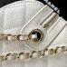 Chanel White Quilted Caviar Leather Bag With Gold Chain Strap Timeless Elegance #A50412