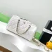 Chanel White Quilted Caviar Leather Bag With Gold Chain Strap Timeless Elegance #A50412