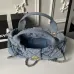 Chanel Women's Denim Handbag - Quilted Design, Blue Denim Fabric, Gold-Tone CC Logo &amp; Chain Strap, Stylish Top-Handle Bag for Luxury Fashion #A56745