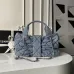 Chanel Women's Denim Handbag - Quilted Design, Blue Denim Fabric, Gold-Tone CC Logo &amp; Chain Strap, Stylish Top-Handle Bag for Luxury Fashion #A56745