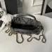 Chanel Women's Top Handle Bag - Gray Textured Fabric with Quilted Design, Gold-Tone CC Logo &amp; Chain Strap, Luxurious Handbag for Fashion-Forward Style #A56746