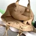Chanel Woven Tote Textured Raffia Signature Logo &amp Chain Embracing Summer Elegance size38 #A54203