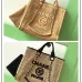 Chanel Woven Tote Textured Raffia Signature Logo &amp Chain Embracing Summer Elegance size38 #A54203