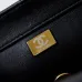 Wallet on chain - Shiny lambskin, imitation pearls #A49157