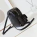 Chanel Leather and Sequin CC Logo Backpack Black/White #A49196