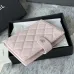 Chanel Quilted Caviar Leather Passport Holder In Blush Pink With Signature CC Turnlock #A50709
