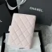 Chanel Quilted Caviar Leather Passport Holder In Blush Pink With Signature CC Turnlock #A50709
