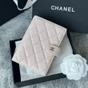 Chanel Quilted Caviar Leather Passport Holder In Blush Pink With Signature CC Turnlock #A50709
