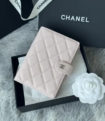 Chanel Quilted Caviar Leather Passport Holder In Blush Pink With Signature CC Turnlock #A50709