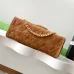 Chanel Quilted Suede Tote Bags With Iconic Chain Straps In Dual Tones #A50980