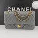 Chanel Classic Flap Bag In Light Blue Quilted Leather With Gold - Tone CC Hardware #A50708