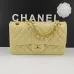 Chanel Classic Flap Bag In Light Blue Quilted Leather With Gold - Tone CC Hardware #A50708
