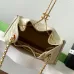 Chanel Gold Quilted Bucket Bags With Signature Hardware And Chain Details #A53501