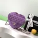 CHANEL Lambskin Quilted CC In Love Heart Bag Prupel/Red/White/Black #A49192