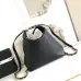 Elegant Black Quilted Leather Chanel Style Large Shoulder Tote Bag #A50939