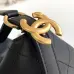 Elegant Black Quilted Leather Chanel Style Large Shoulder Tote Bag #A50939
