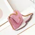 CHANEL Tweed Quilted Medium Chanel 19 Flap Pink #A49191