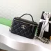 Luxury Quilted Leather Chanel Inspired Vanity Crossbody Handbags in Multiple Colors for Elegant Outfits #A50938