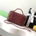 Luxury Quilted Leather Chanel Inspired Vanity Crossbody Handbags in Multiple Colors for Elegant Outfits #A50938