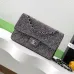 Chanel Classic Flap Bag In Sparkling Textured Leather With Signature Chain Strap #A50937