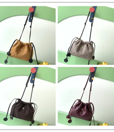 Chanel 26S Quilted Drawstring Bucket Bag, 17 x 22 x 8 cm #A63221