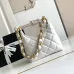 Chanel 4922 Quilted Mini Hobo Bag in Crinkled Lambskin Size 22.5x19.5x8.5CM #A62916