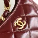 Chanel 4922 Quilted Mini Hobo Bag in Crinkled Lambskin Size 22.5x19.5x8.5CM #A62916