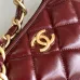 Chanel 4923 Quilted Hobo Bag in Crinkled Lambskin Size 32x30x12CM #A62915