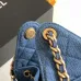 Chanel AS5293 Denim Quilted Hobo Bag with Chain Strap Size 30-26-14 #A62898