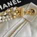 Chanel AS5898 Quilted Hobo Bag with Pearl Chain Strap Size 13-23.5-7.5 #A62897