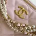 Chanel AS5898 Quilted Hobo Bag with Pearl Chain Strap Size 13-23.5-7.5 #A62897