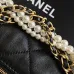 Chanel AS5898 Quilted Hobo Bag with Pearl Chain Strap Size 13-23.5-7.5 #A62897