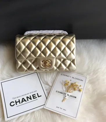 Chanel Classic Flap Bag gold Shoulder Bag #A62506 Chanel Classic Flap Bag gold Shoulder Bag #A62506