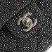 Chanel Black Beaded Classic Flap Bag With Chain Strap For Timeless Elegance #A50046