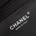 Chanel Black Quilted Leather Bucket Bag With Chain And Logo Accents #A50981