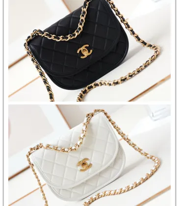 Chanel Mini Round Messenger Flap Bag White Caviar Antique Gold Hardware #A49213