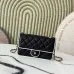 Chanel Mini flap bag, Lambskin &amp; gold-tone metal, white &amp; black  #A49398