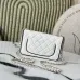 Chanel Mini flap bag, Lambskin &amp; gold-tone metal, white &amp; black  #A49398