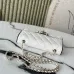 Chanel Mini flap bag, Lambskin &amp; gold-tone metal, white &amp; black  #A49398