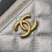 Chanel Quilted Caviar Leather Mini Vanity Bag With Gold Chain Strap And CC Logo size:11×8×7cm #A54384