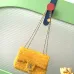 Chanel Tweed Flap Bags In Silver And Yellow For Fashion - Forward Style Statements #A49789