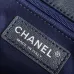 Chanel Blue Sequin - Embellished Flap Bag With Signature CC Logo size:14×21×8cm #A53500
