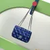 Chanel Blue Sequin - Embellished Flap Bag With Signature CC Logo size:14×21×8cm #A53500