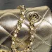 Chanel Gold Quilted Leather Mini Flap Bag With Chain Strap For Luxe Everyday Styling #A50045