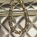 Chanel Gold Quilted Leather Mini Flap Bag With Chain Strap For Luxe Everyday Styling #A50045